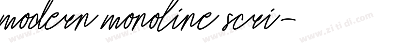 modern monoline scri字体转换
